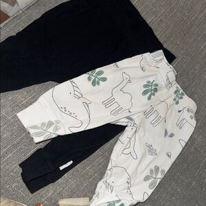 Gerber Black and White Animal Print Joggers